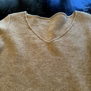 V-neck wool sweater